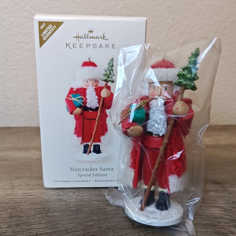 Hallmark Nutcracker Santa Ornament 2007 Red Special Edition QXE9007